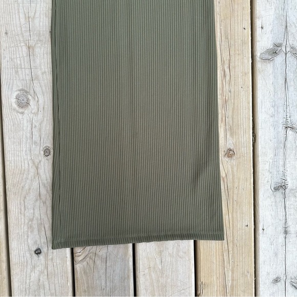 Topshop Dress Womens Bodycon Midi Textured Strappy Grunge Y2K Green 8 - Picture 5 of 13